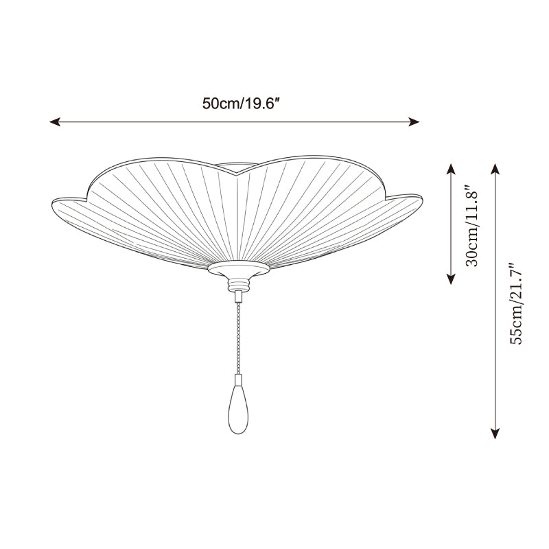 Rivivise lampada da soffitto a foglia