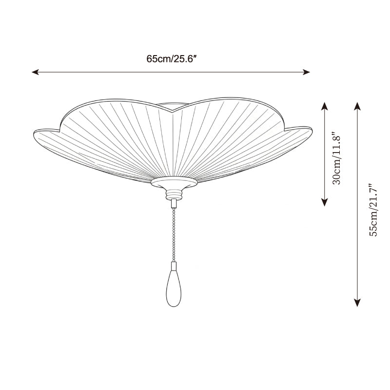 Rivivise lampada da soffitto a foglia