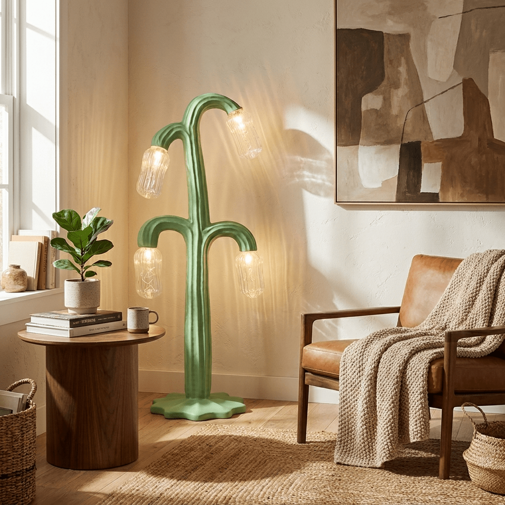 Verdant Bloom lampada da terra