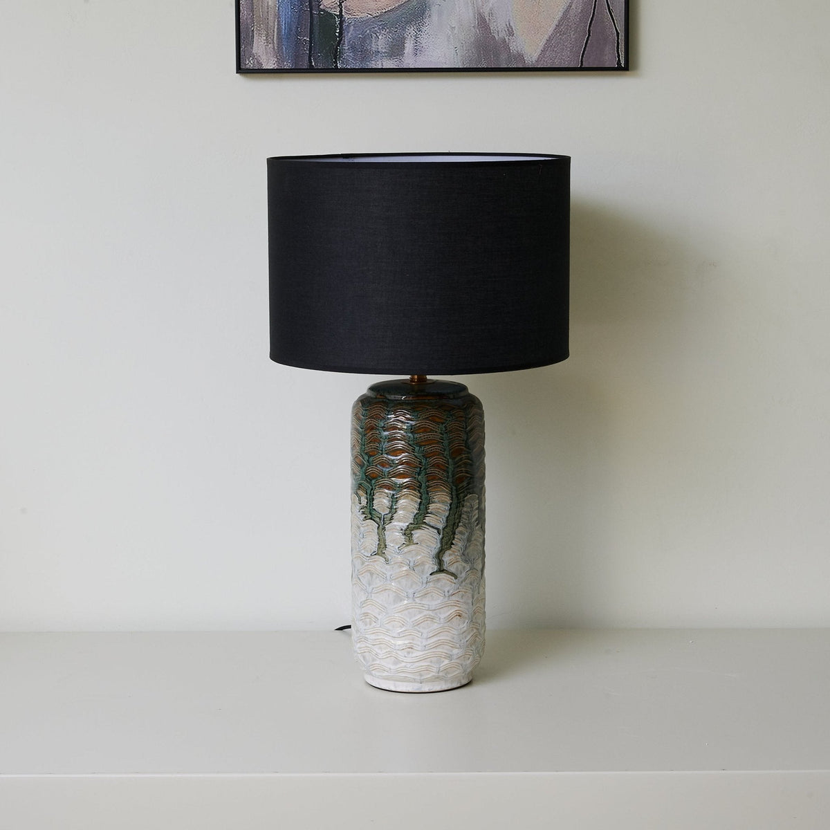 Ainsley lampada da tavolo moderna in ceramica