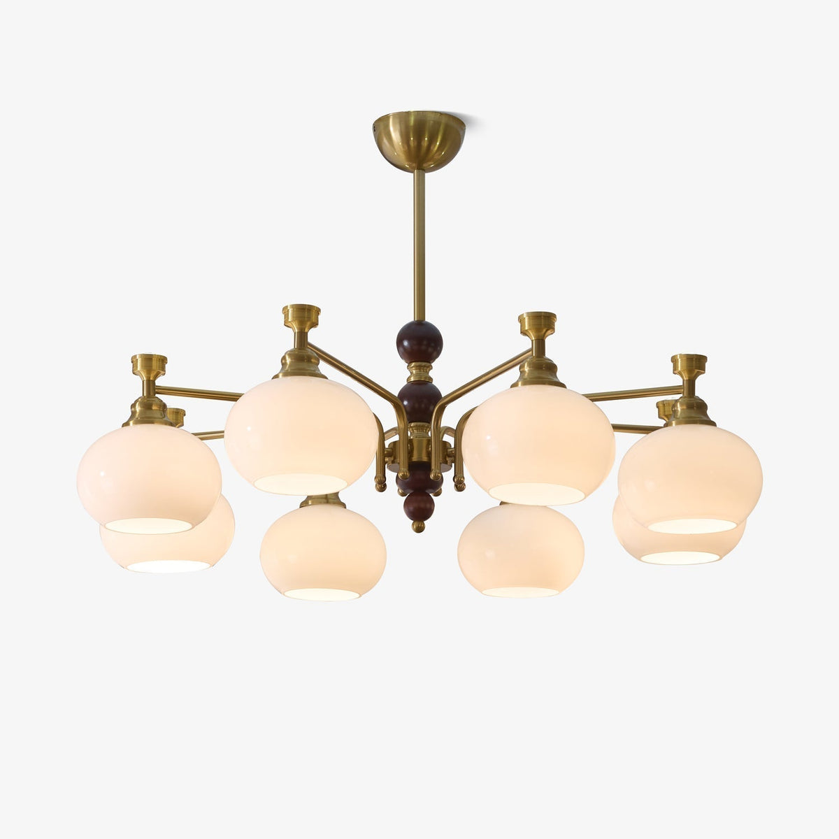 Aursolos lampadario Eleganza Tradizionale legno vetro