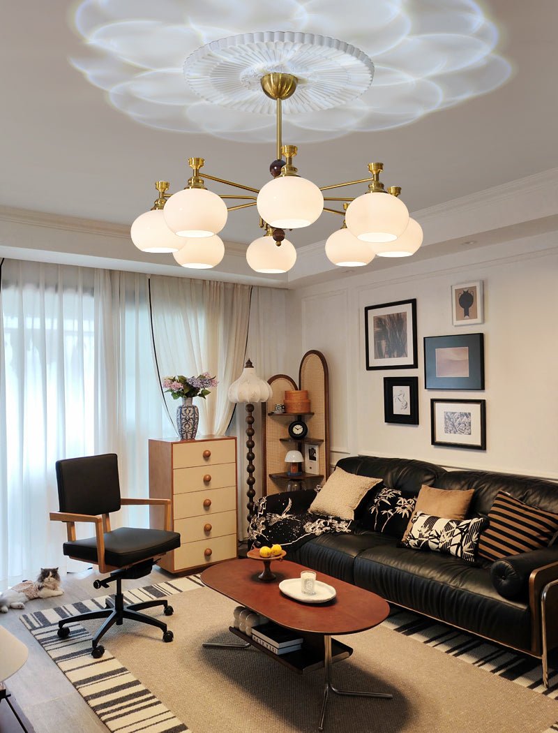 Aursolos lampadario Eleganza Tradizionale legno vetro