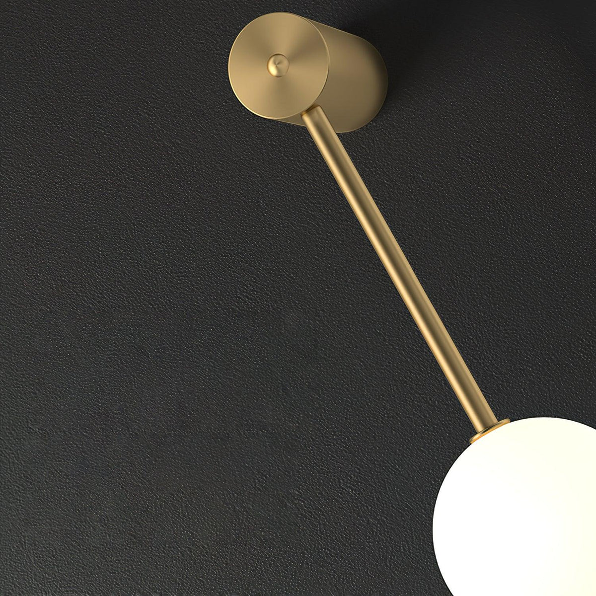 Soloiella lampada da parete Verticali Sferiche ottone a globo