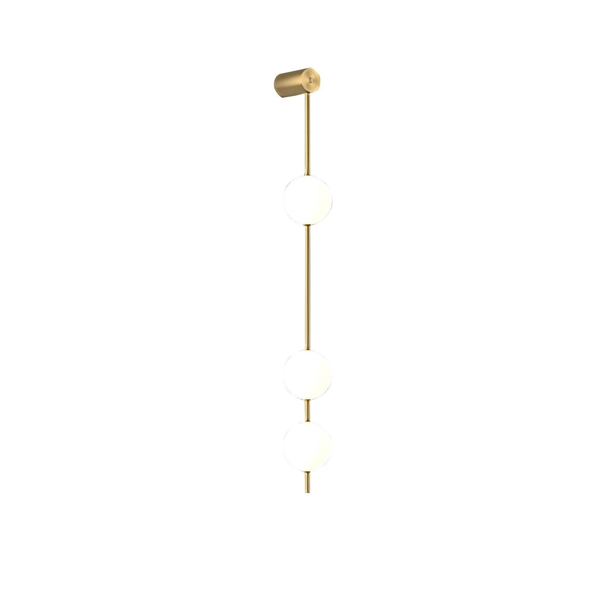 Soloiella lampada da parete Verticali Sferiche ottone a globo