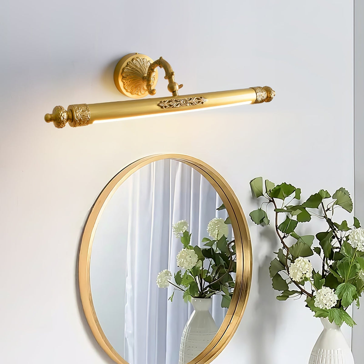 Cloren Premium Nordic Art Vanity lampada da parete in ottone