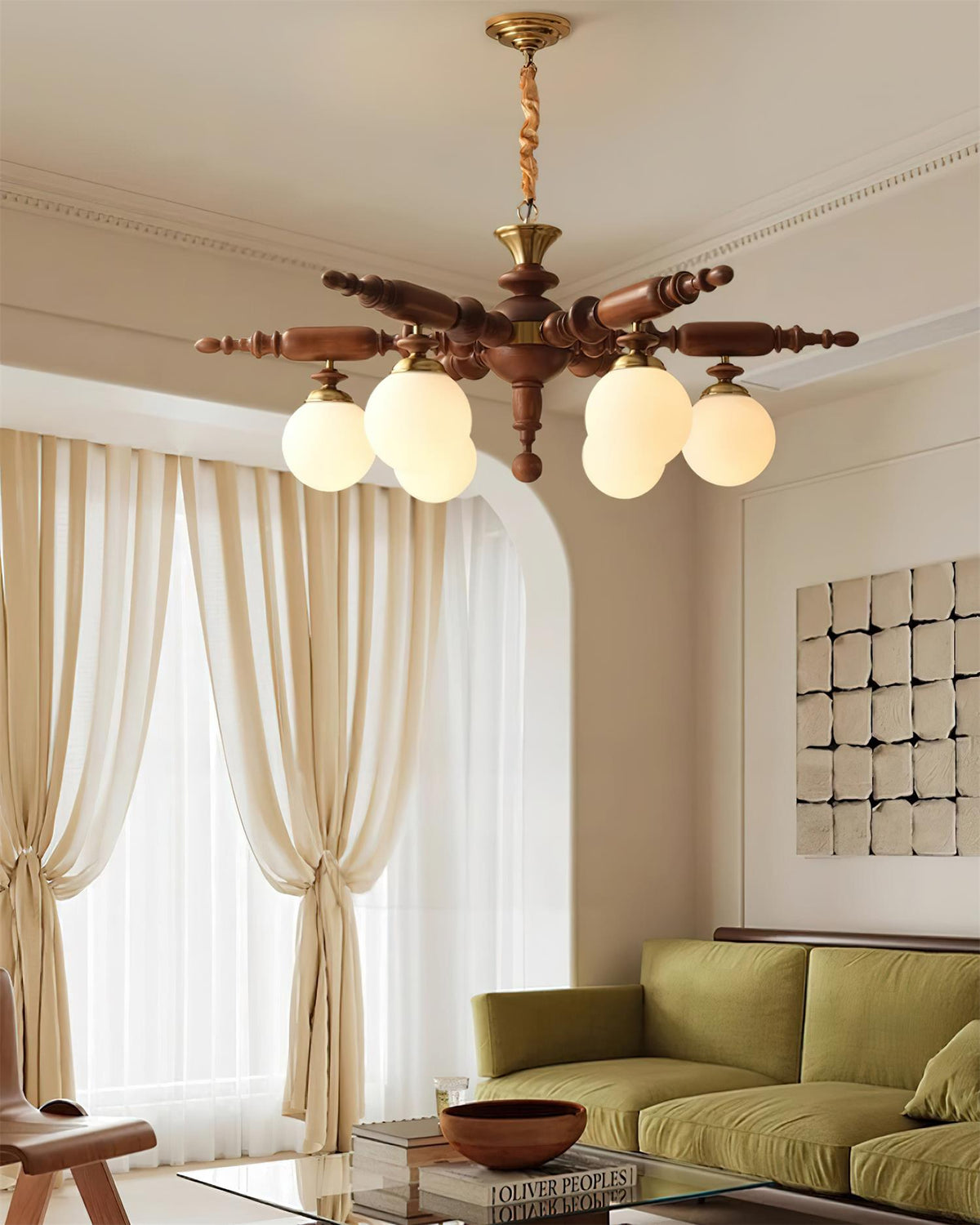 Juvian lampadario in legno