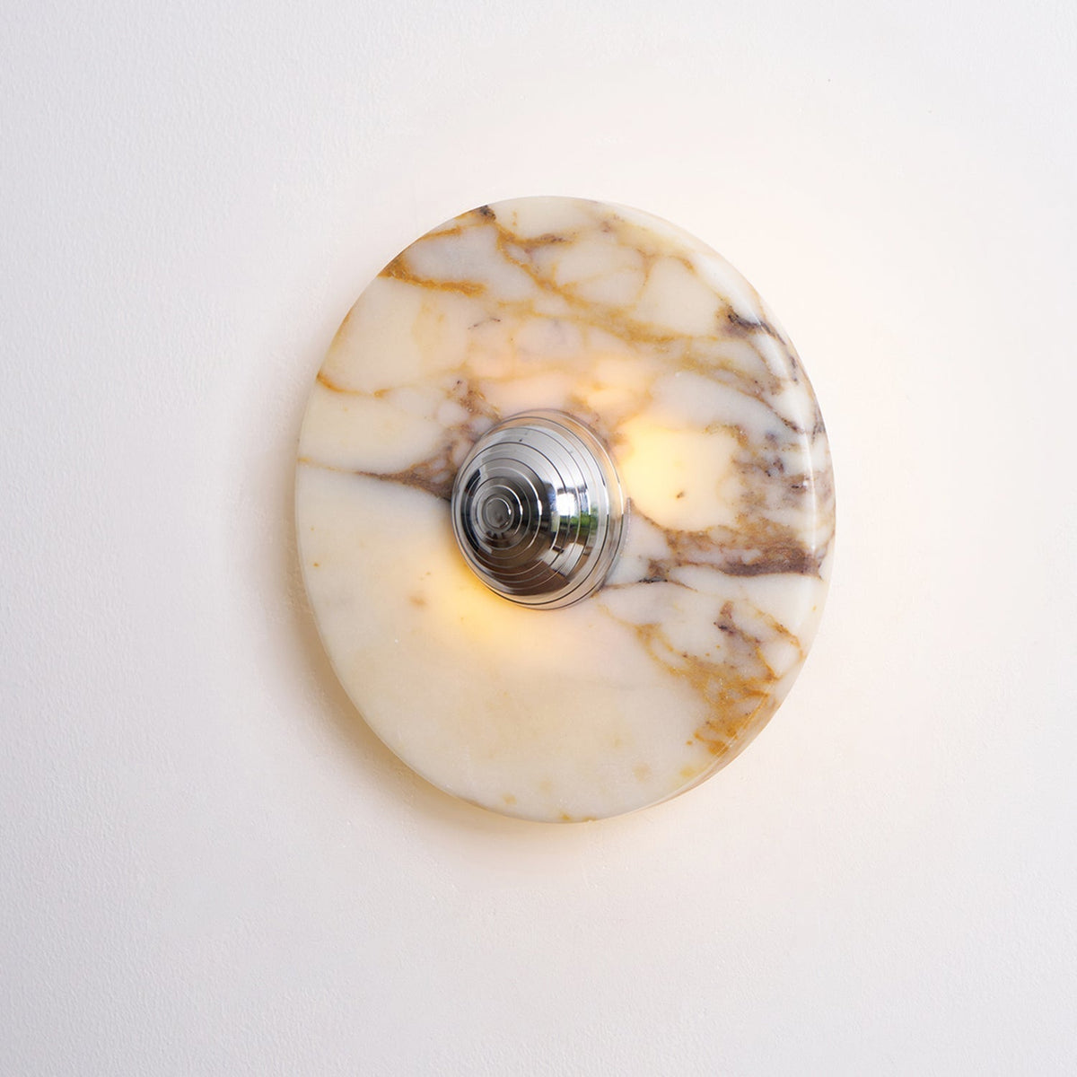 Lampada da parete in marmo disco LED moderna con luce a più colori