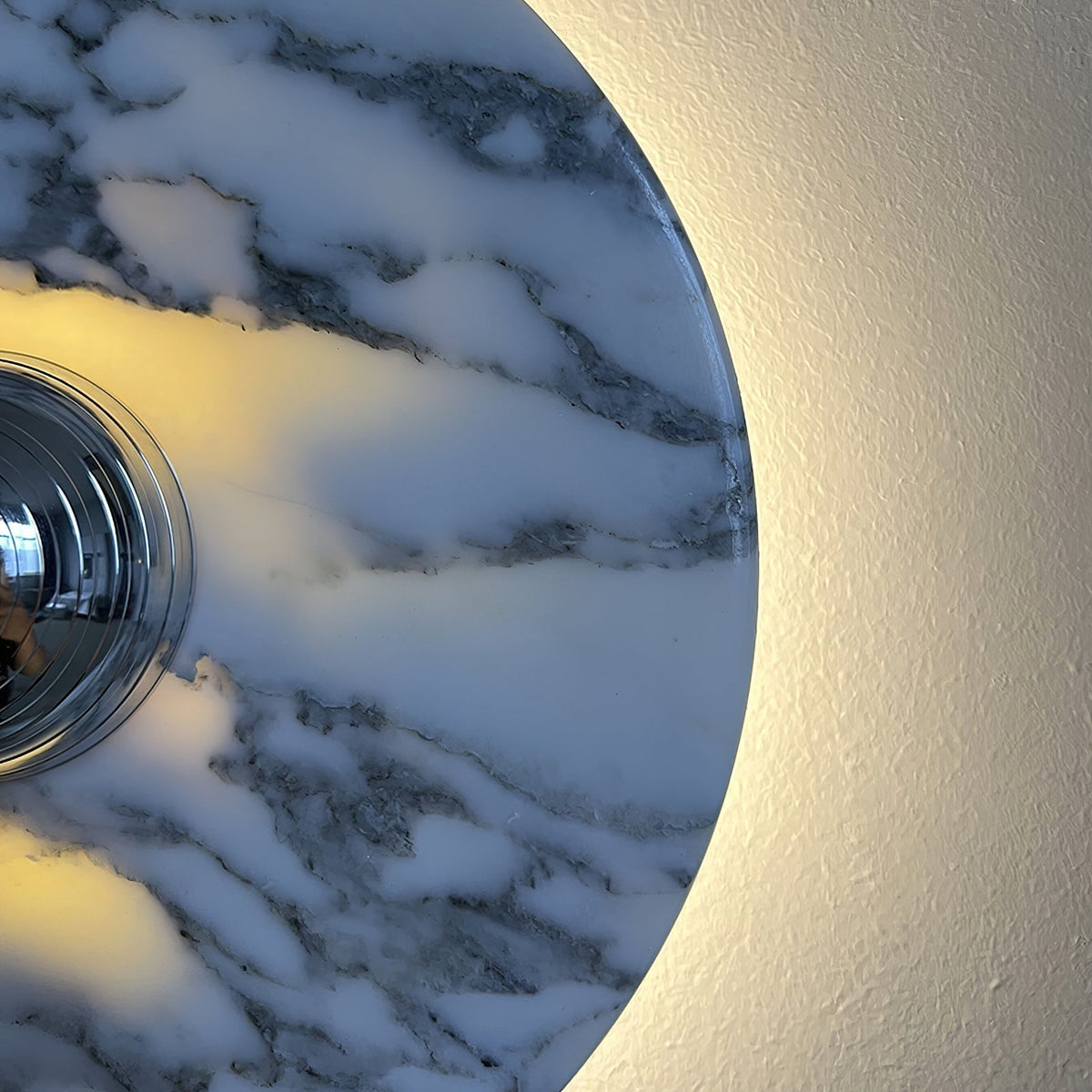 Lampada da parete in marmo disco LED moderna con luce a più colori