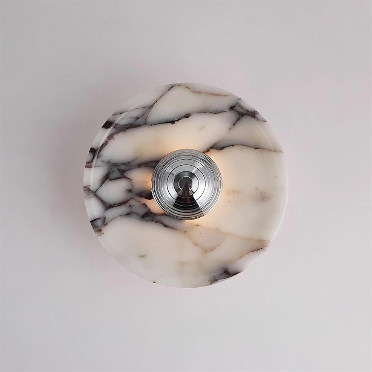 Lampada da parete in marmo disco LED moderna con luce a più colori
