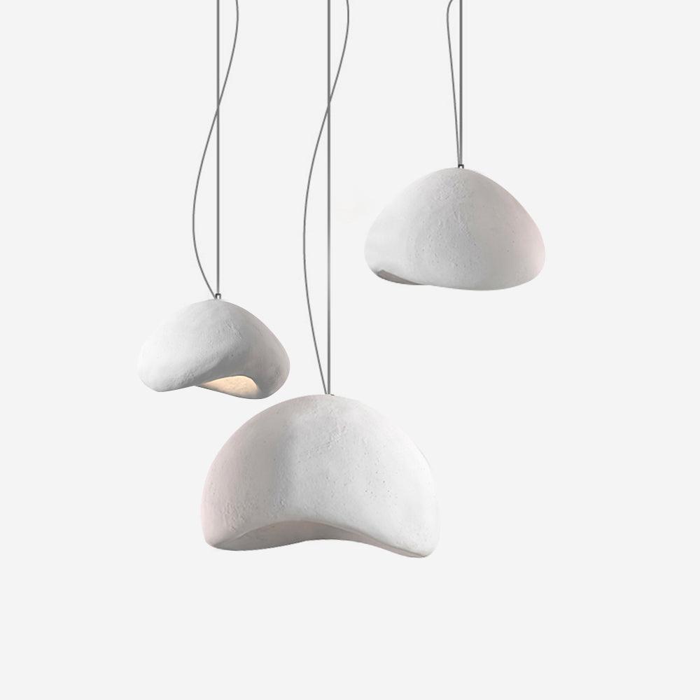 Lampadario Wabi-Sabi grappolo di Ciottoli Forma organica minimalista Artistico