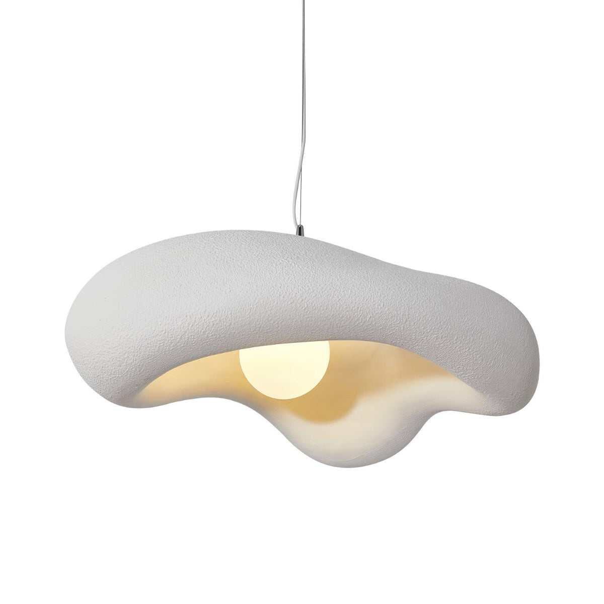 Lampada a sospensione in resina con forma organica per interni moderni Natural