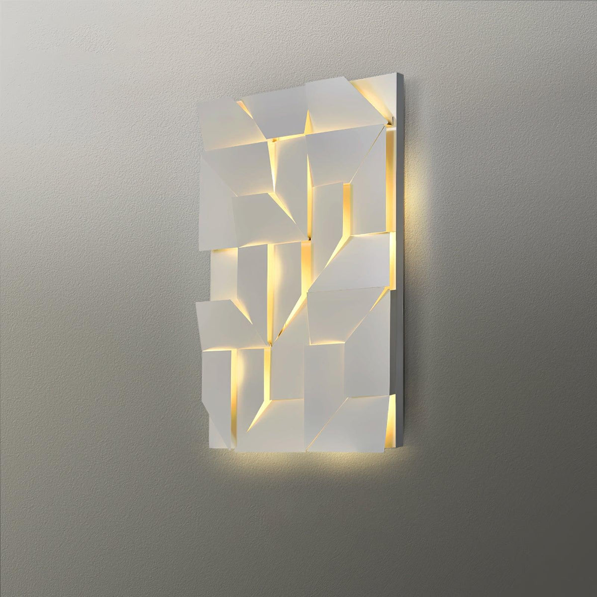 Applique Appliche 3D Pannelli geometrici a strati con luce artistica e regolazione tramite telecomando moderna