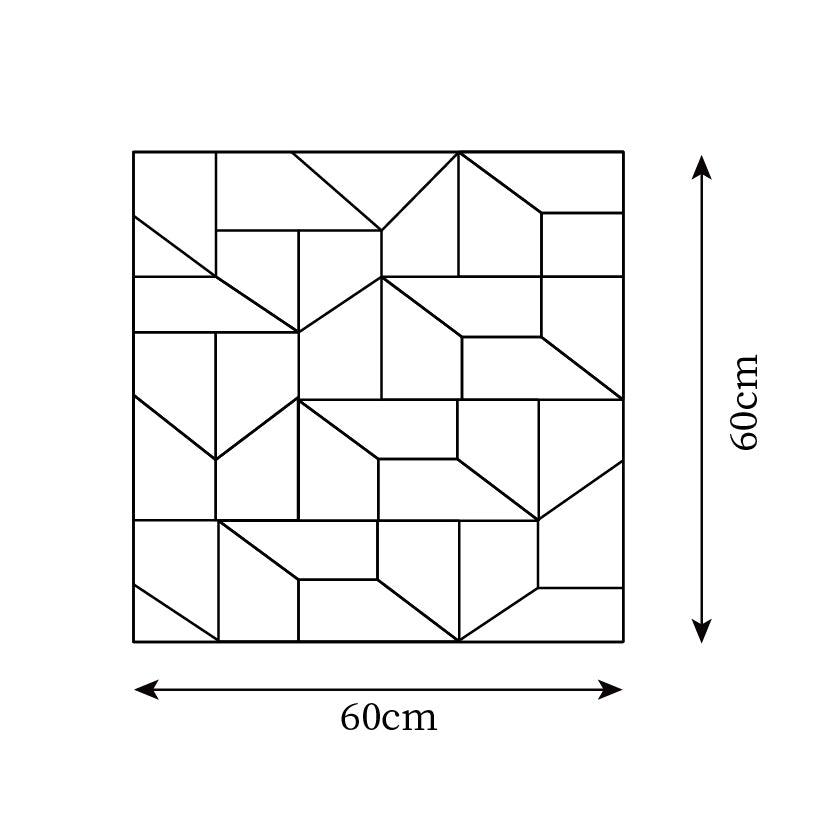 Applique Appliche 3D Pannelli geometrici a strati con luce artistica e regolazione tramite telecomando moderna