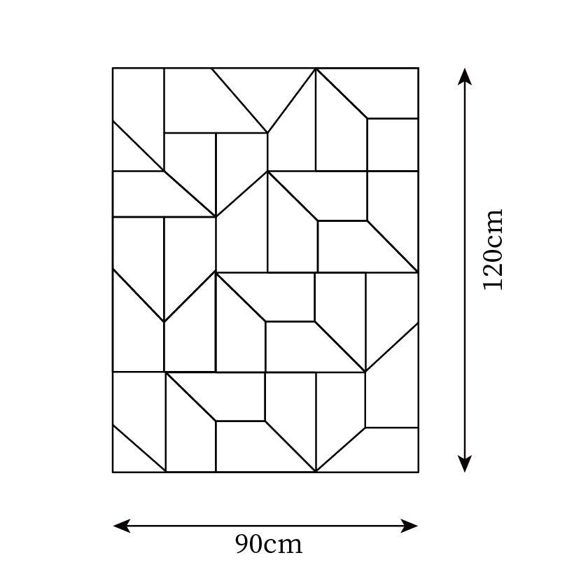 Applique Appliche 3D Pannelli geometrici a strati con luce artistica e regolazione tramite telecomando moderna