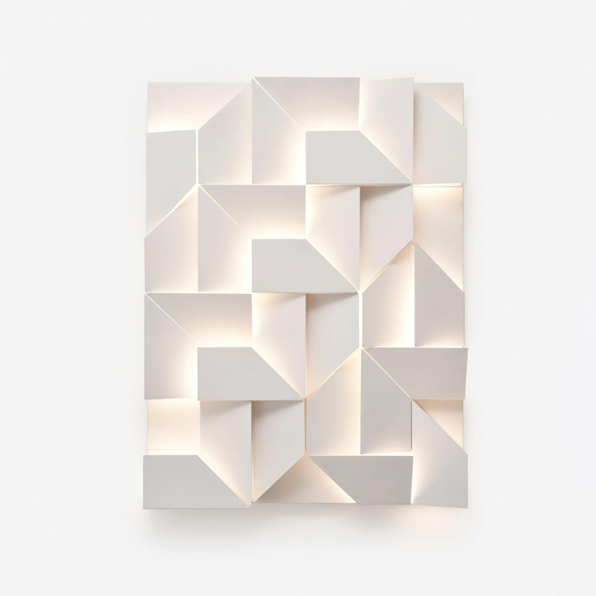 Applique Appliche 3D Pannelli geometrici a strati con luce artistica e regolazione tramite telecomando moderna