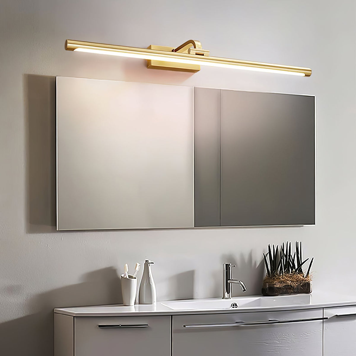 Tevelo ottone lampada da parete minimalista