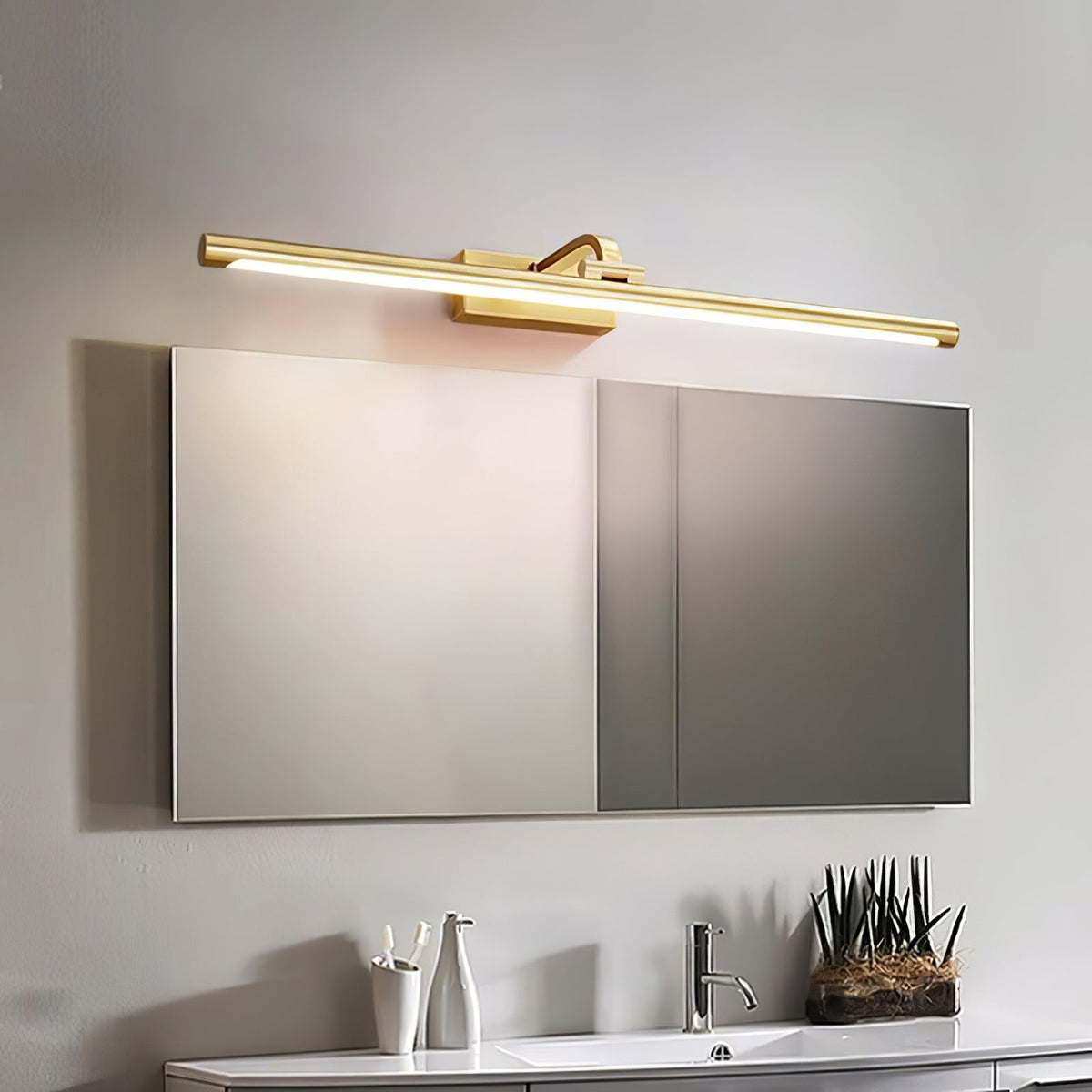 Tevelo ottone lampada da parete minimalista
