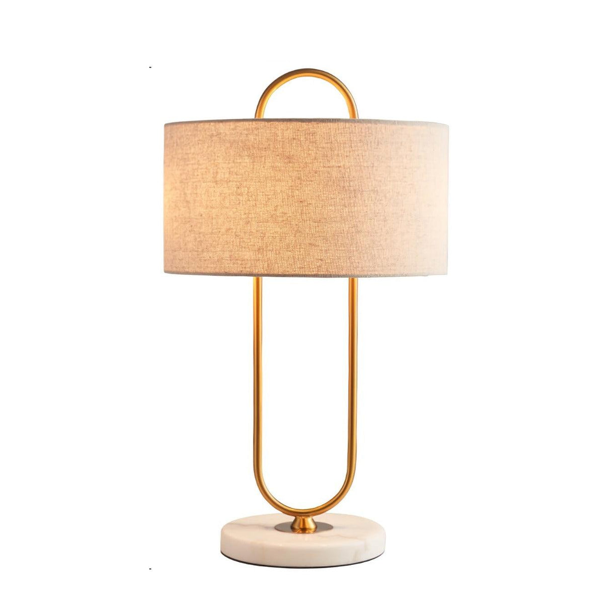 Ripj lampada da tavolo in marmo e tessuto