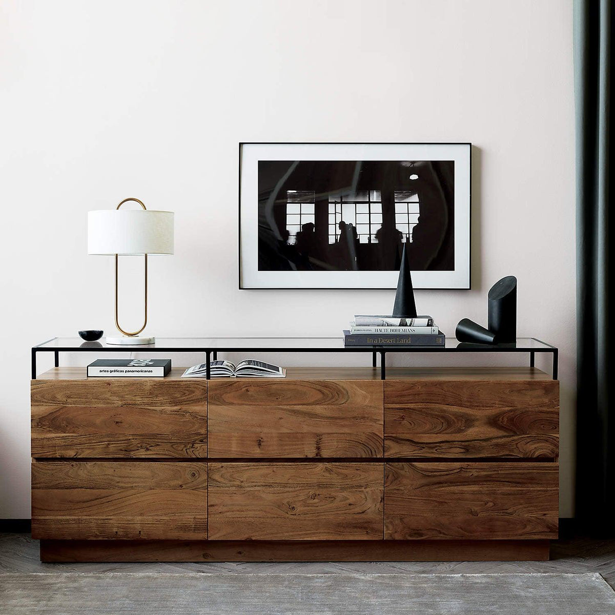 Ripj lampada da tavolo in marmo e tessuto