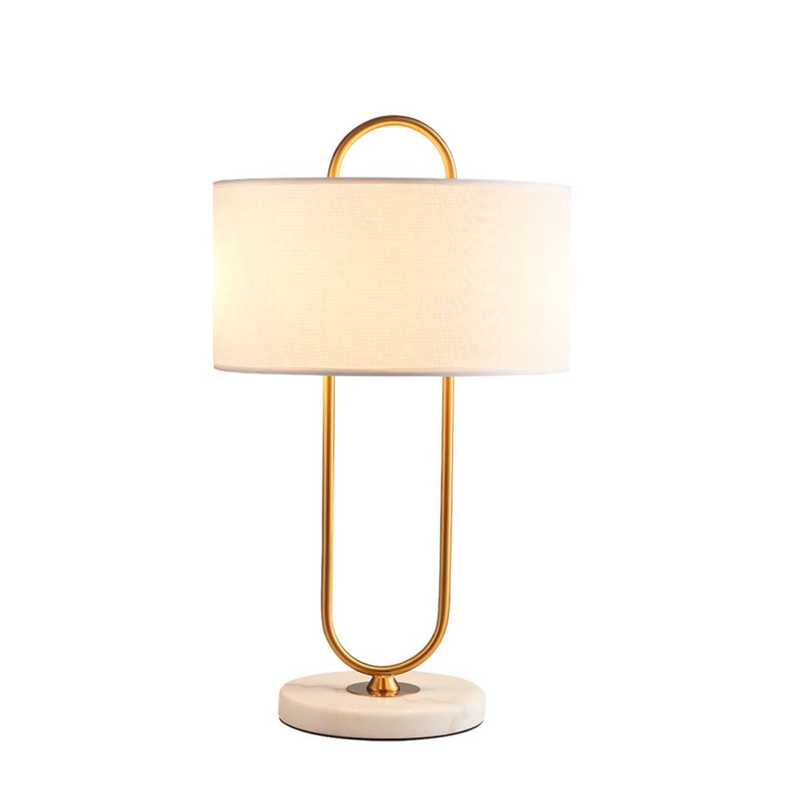 Ripj lampada da tavolo in marmo e tessuto