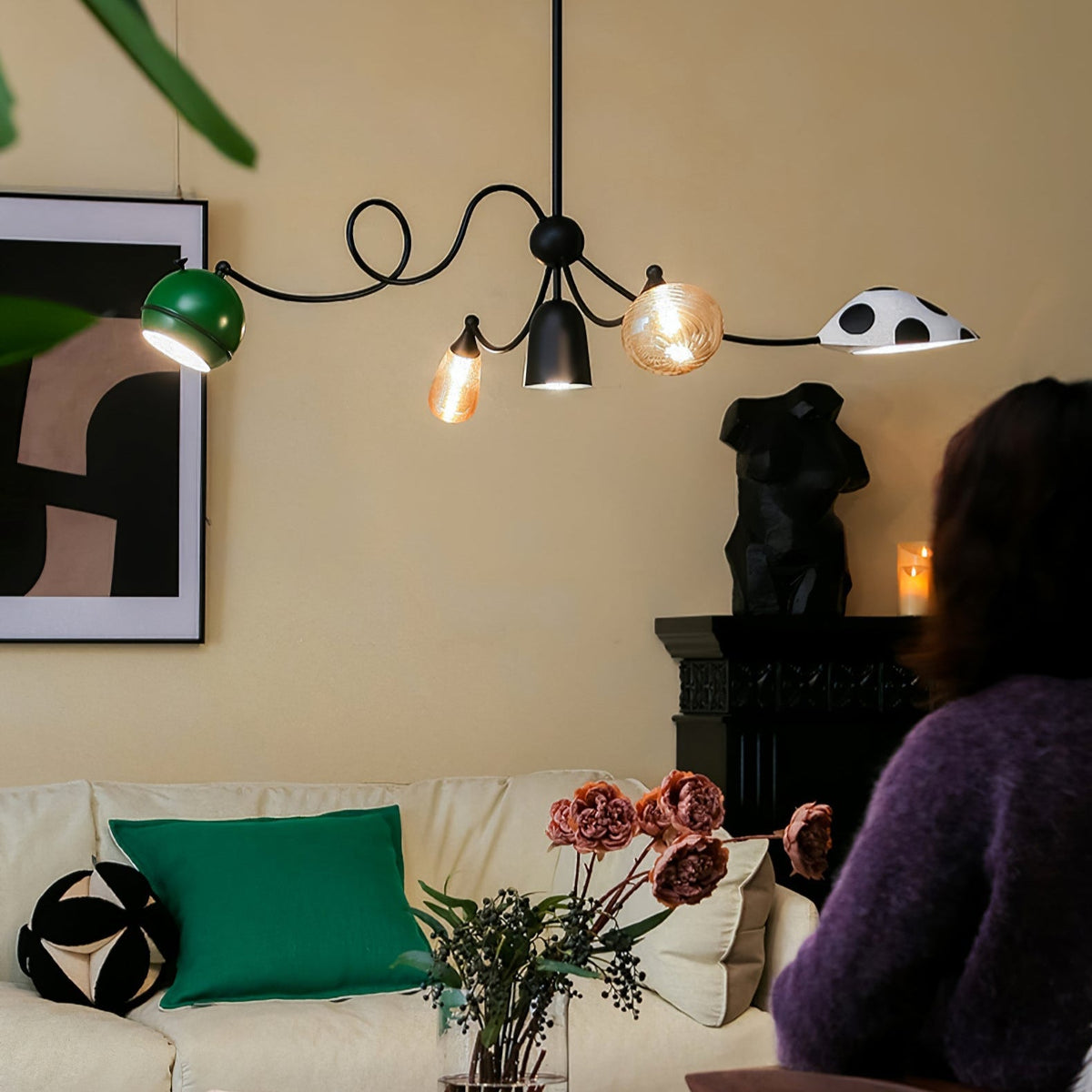 PlayfulGlass lampada a sospensione modulare in vetro