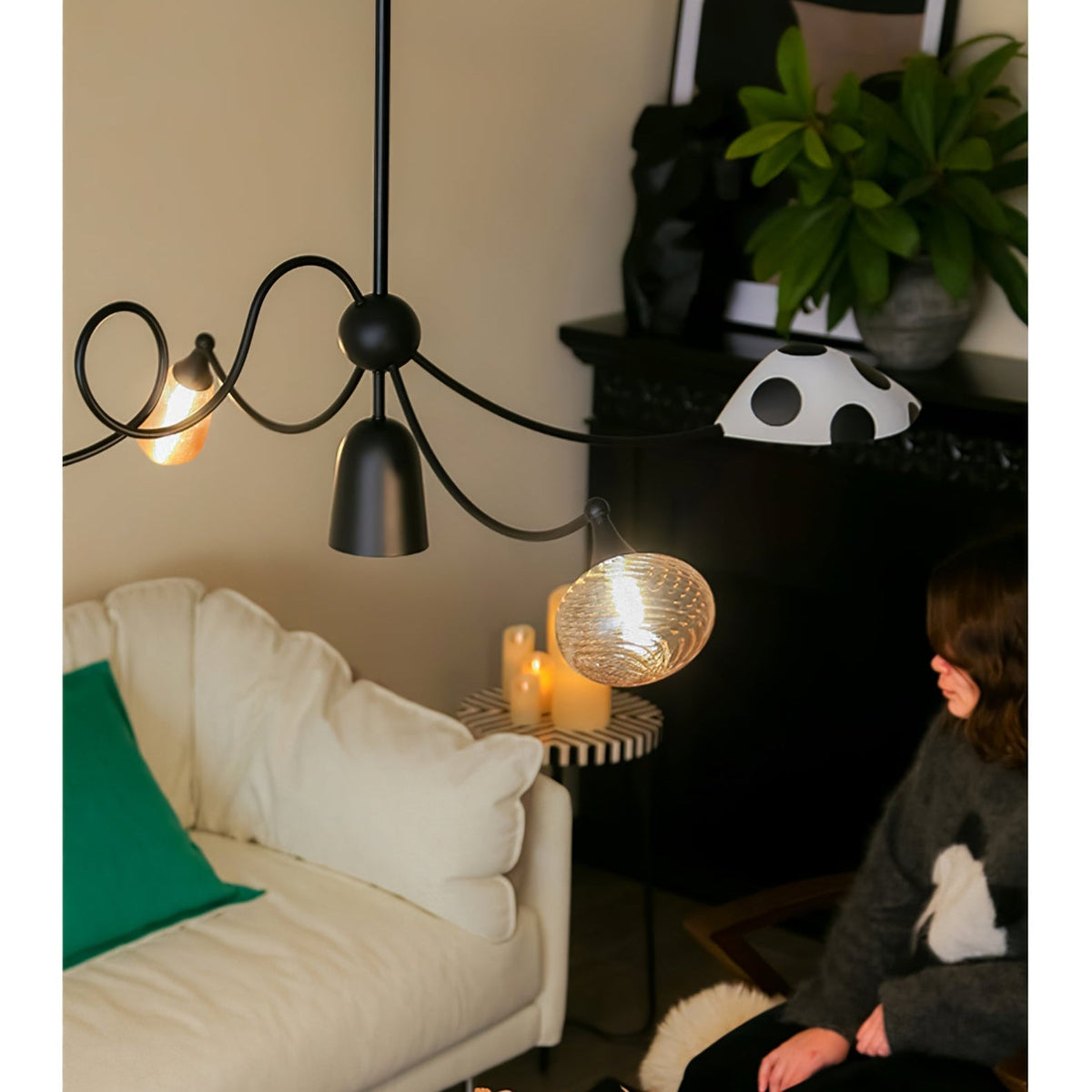 PlayfulGlass lampada a sospensione modulare in vetro