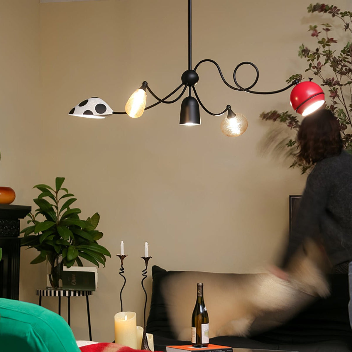 PlayfulGlass lampada a sospensione modulare in vetro