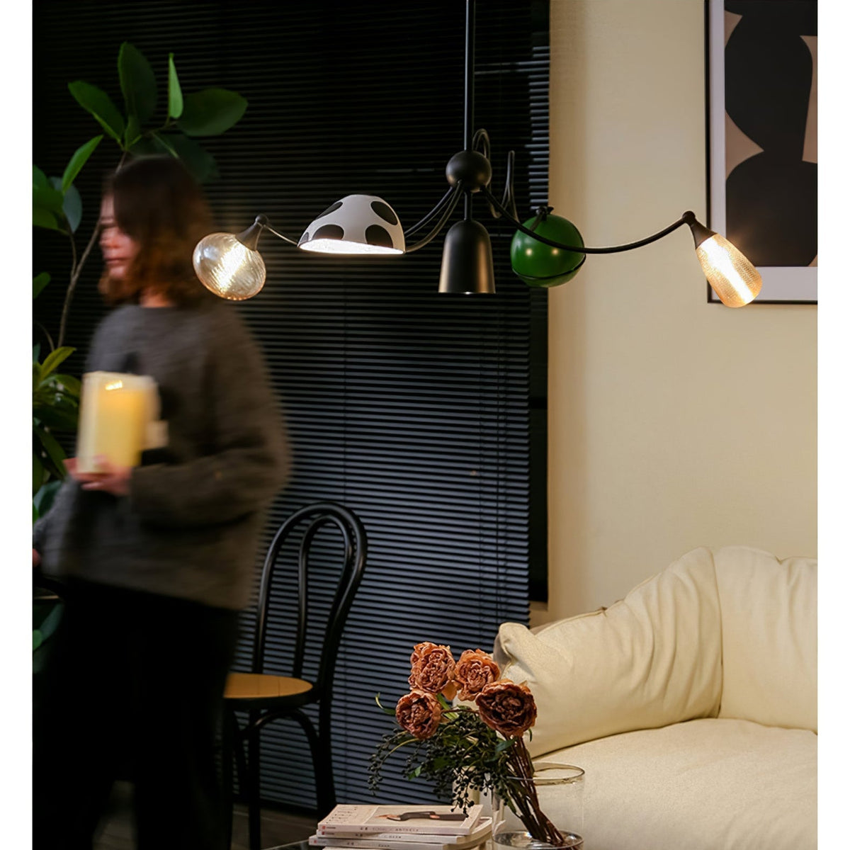 PlayfulGlass lampada a sospensione modulare in vetro