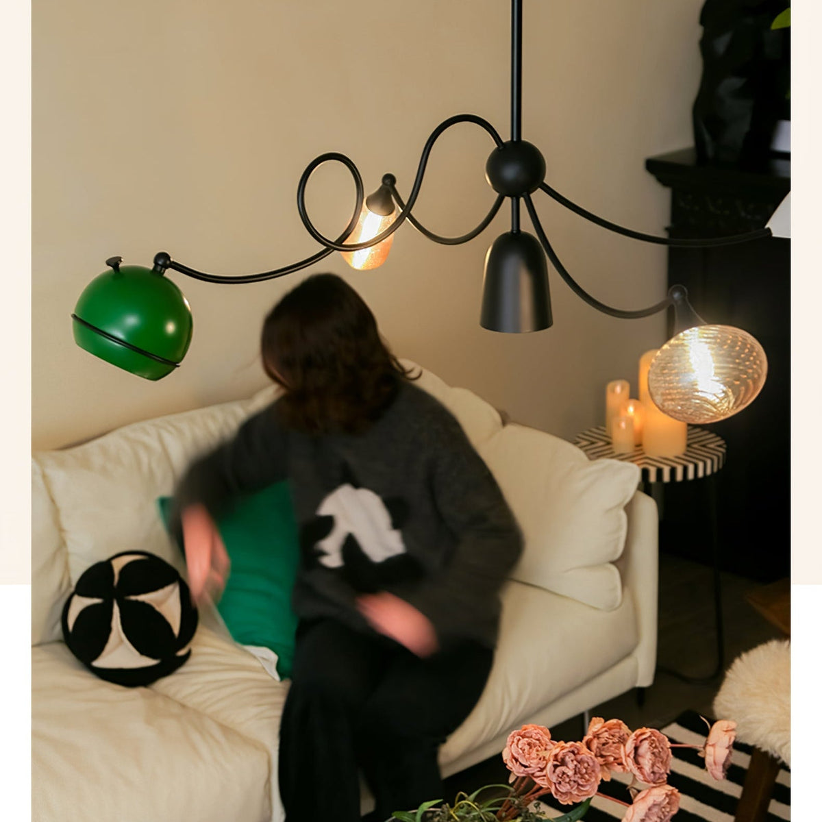 PlayfulGlass lampada a sospensione modulare in vetro