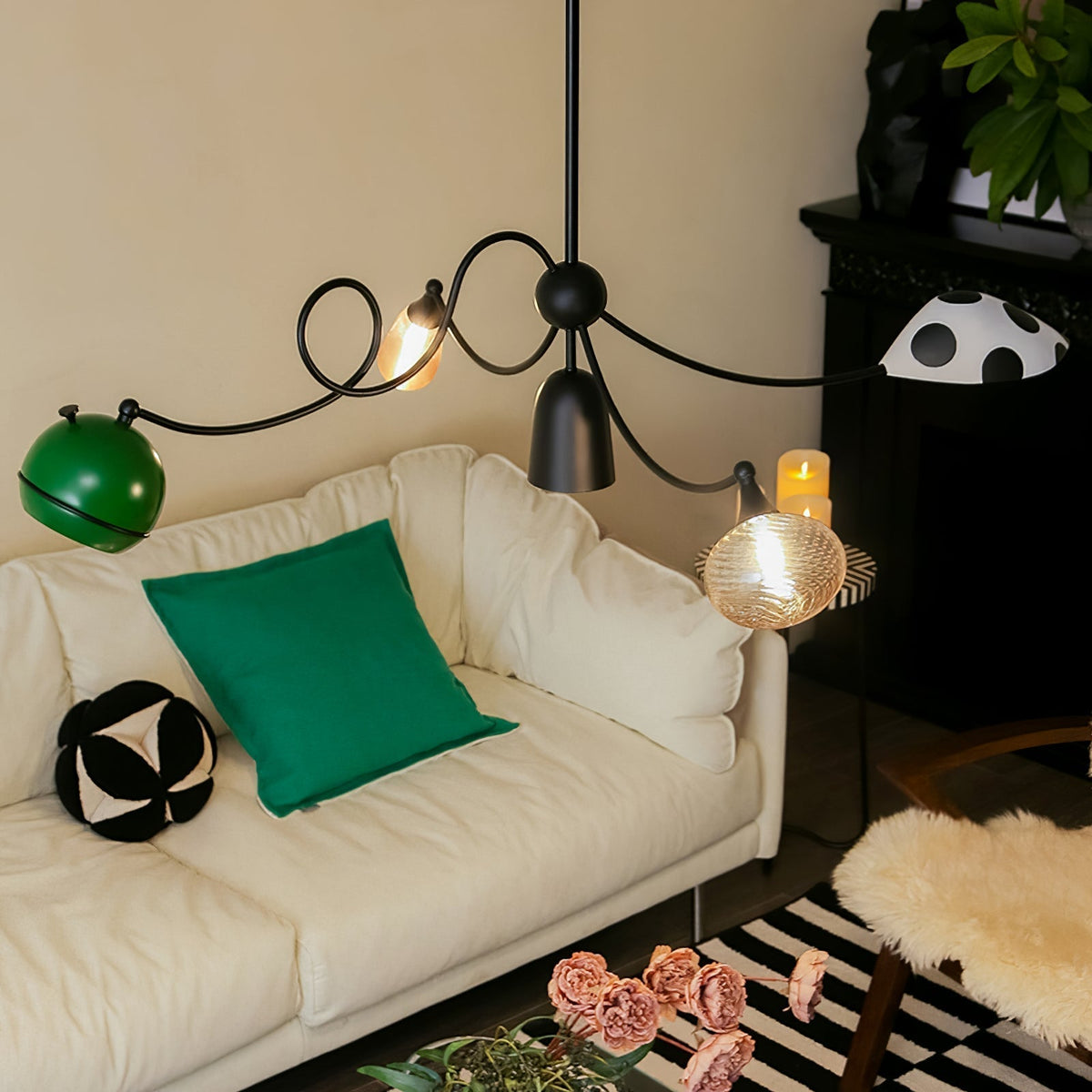 PlayfulGlass lampada a sospensione modulare in vetro