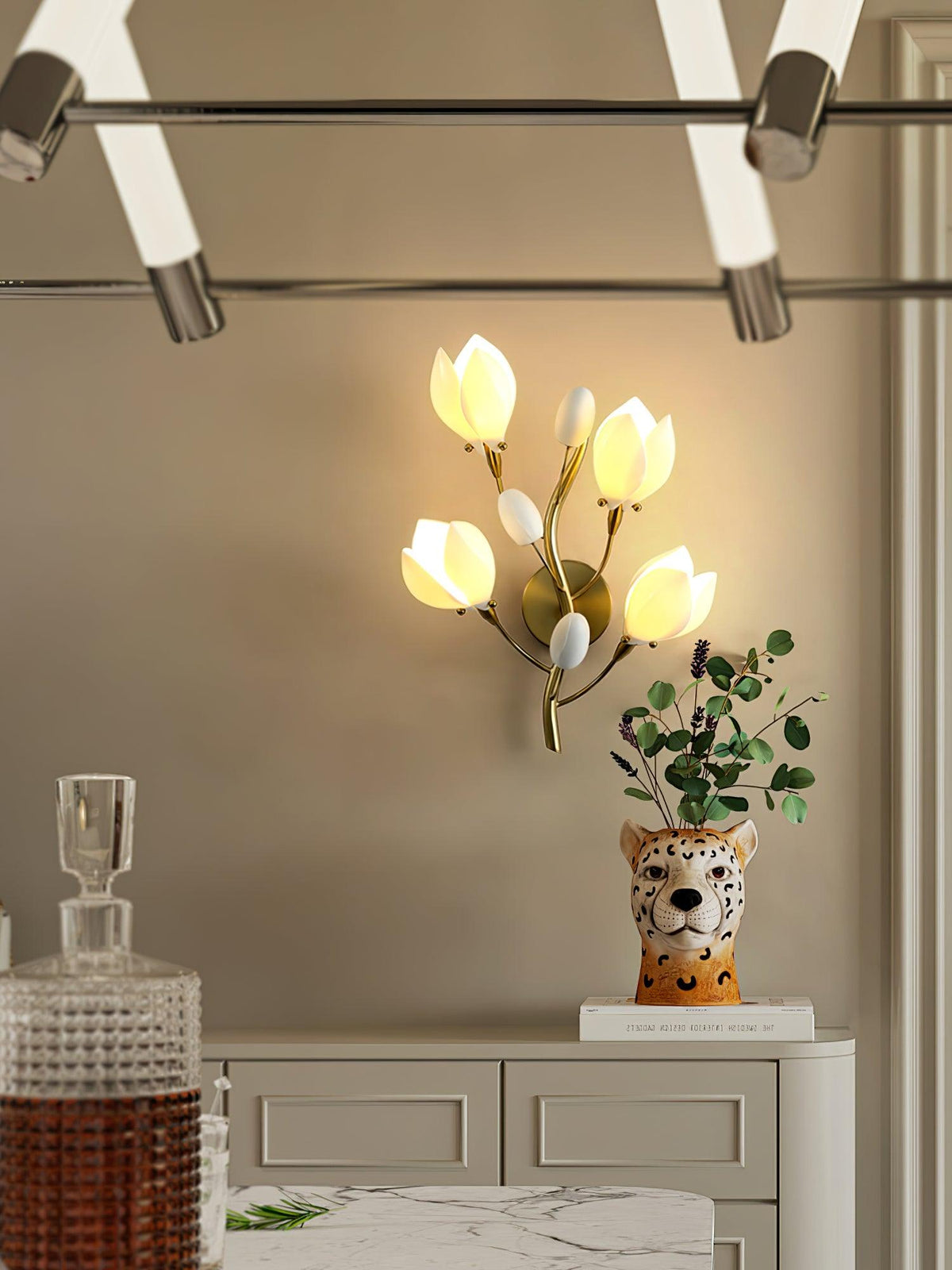Dirixa Magnolia Elegance lampada da parete in Ceramica