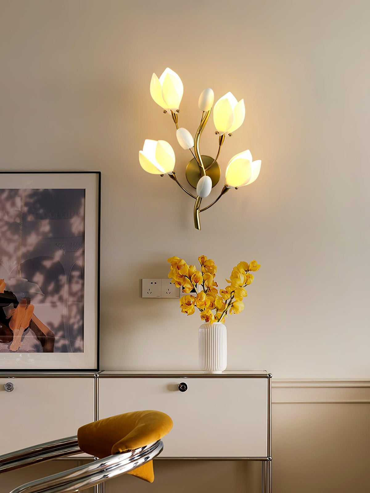 Dirixa Magnolia Elegance lampada da parete in Ceramica
