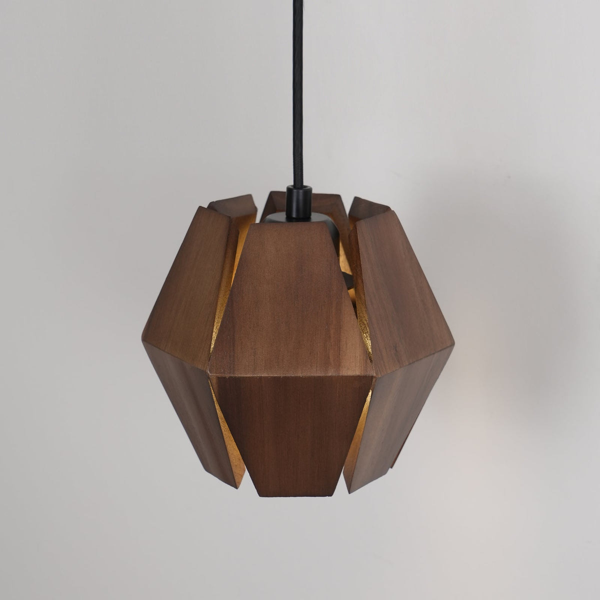 Lampada da parete Geometrica in legno con Paralume, luce Calda, Design minimalista Nordico