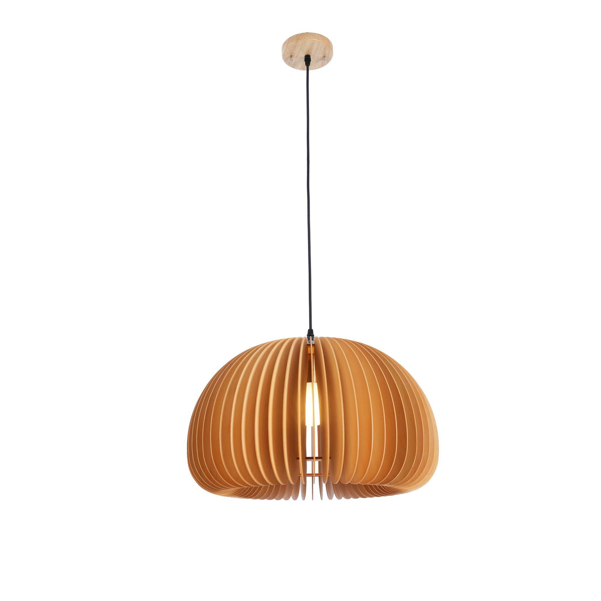 Doren lampada a sospensione legno Cupola a Forma di Zucca Nordica