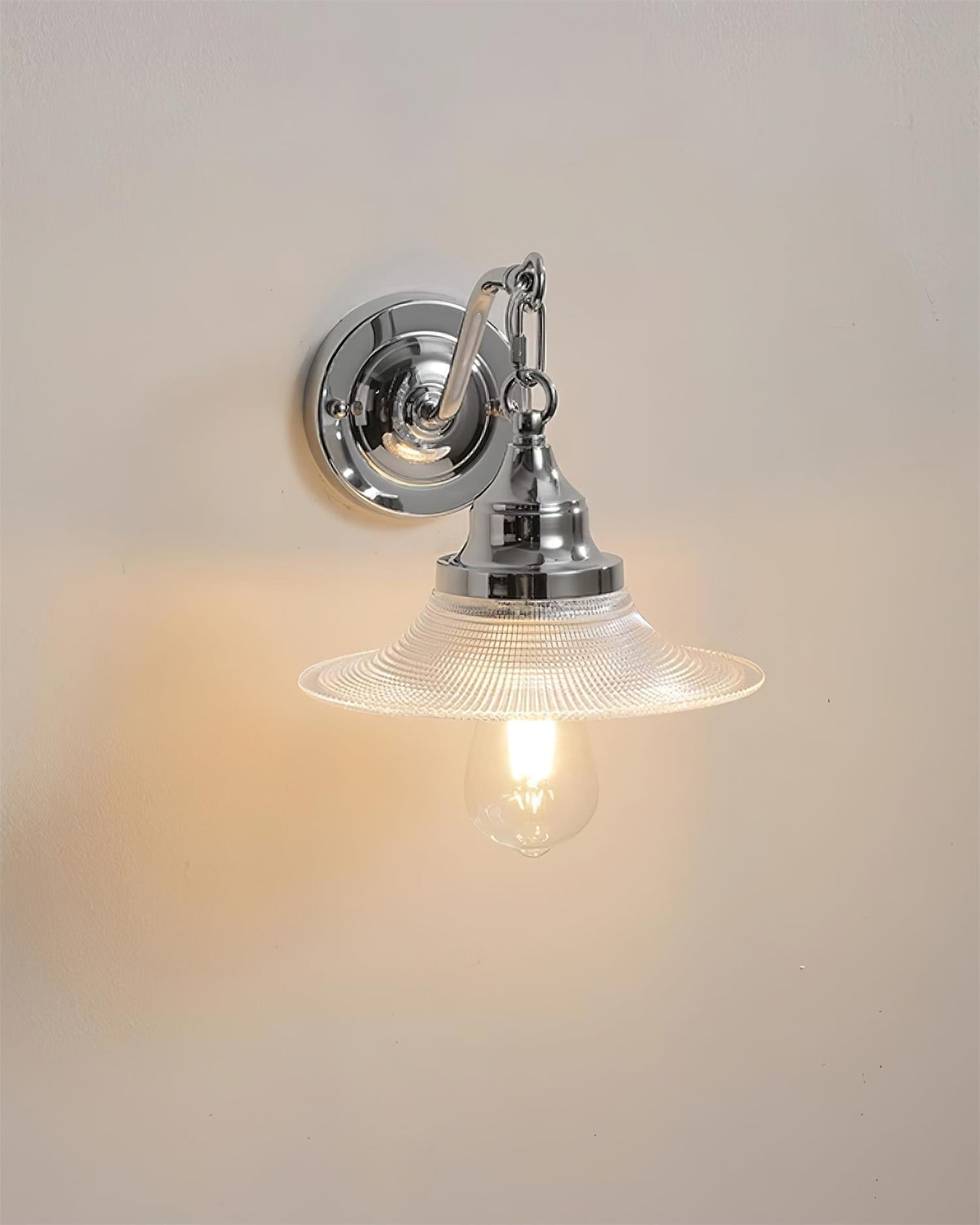 Perivo lampada da parete cromata Lucidata