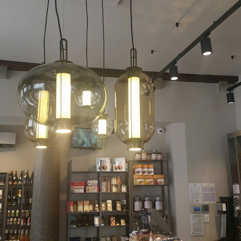 Uphaos lampada a sospensione moderna minimalista in vetro