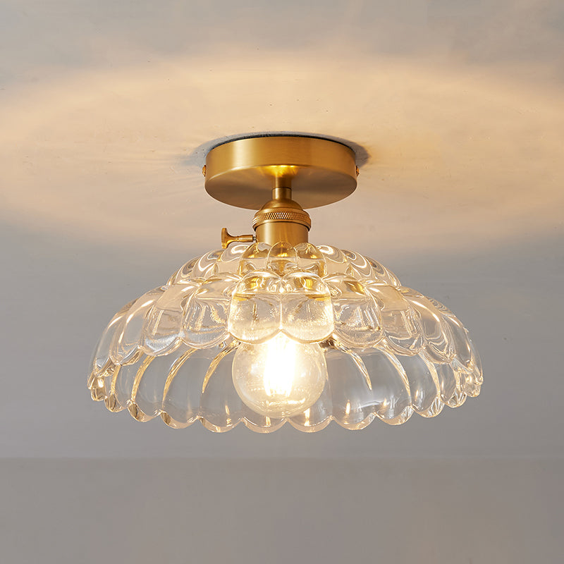 Arisha Lusso Plafoniere Transparente Metallo Vetro Corridoio