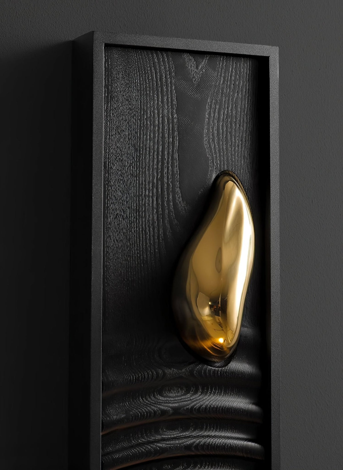 Caleb lampada da parete in legno vintage