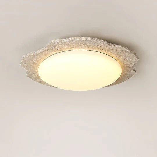 Nimbe Halo travertino Giallo lampada da soffitto