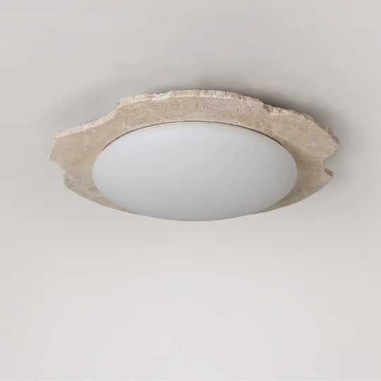 Nimbe Halo travertino Giallo lampada da soffitto