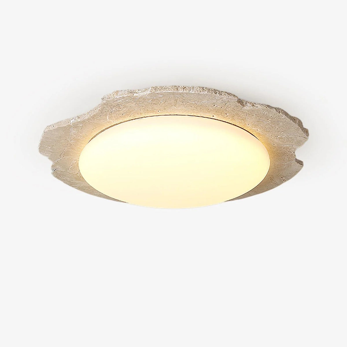 Nimbe Halo travertino Giallo lampada da soffitto