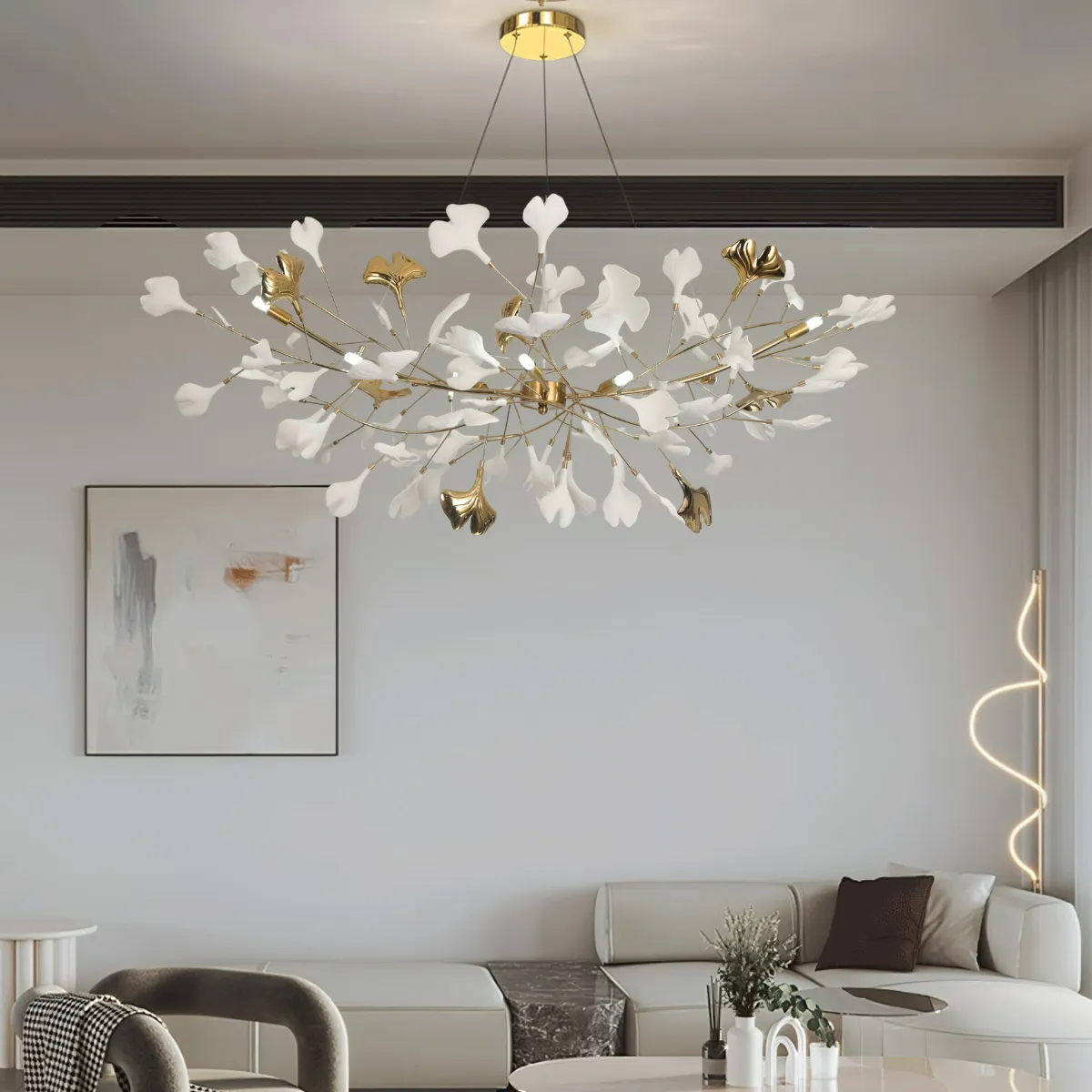 Olivia Lampadario di Lusso in Ceramica con Forma a U - Relic Pieces