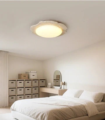 Nimbe Halo travertino Giallo lampada da soffitto