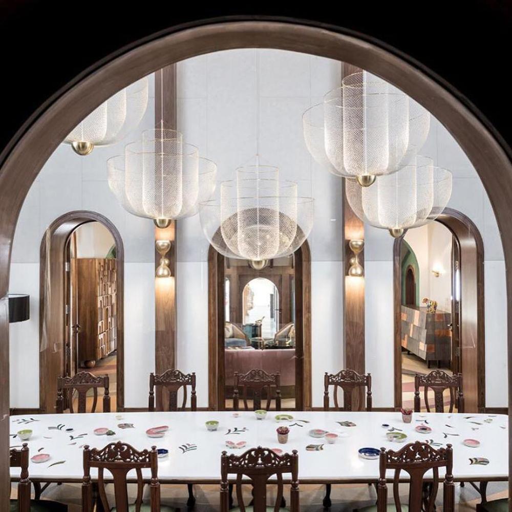 Terielissa lampadario Meshmatics Radiant Wirework