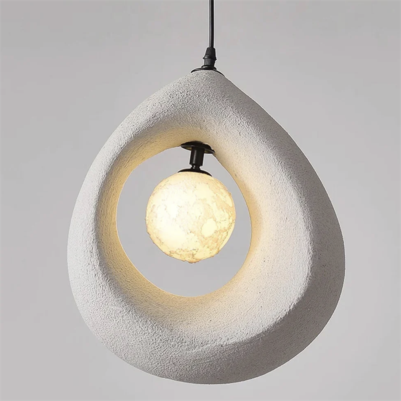 Avi Moderno PVC Sospensione Bianco Grigio Camera da letto Soggiorno