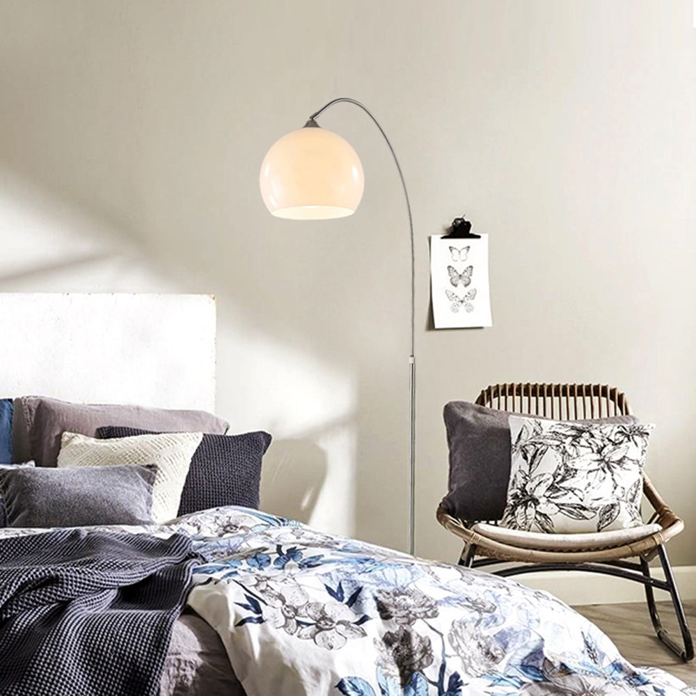 Mira Moderne LED Alto/Arco Lampade da Terra Arancio/Bianco