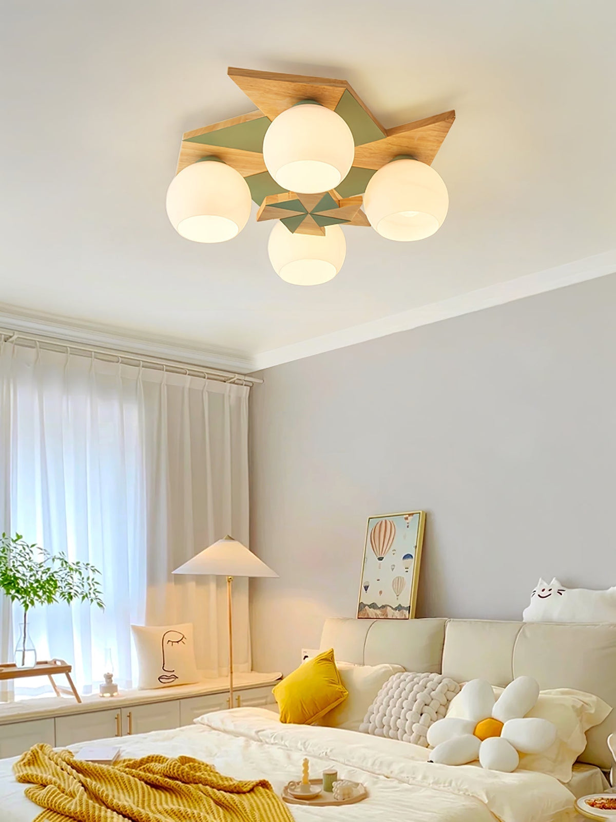 Ewooda lampada da soffitto in legno