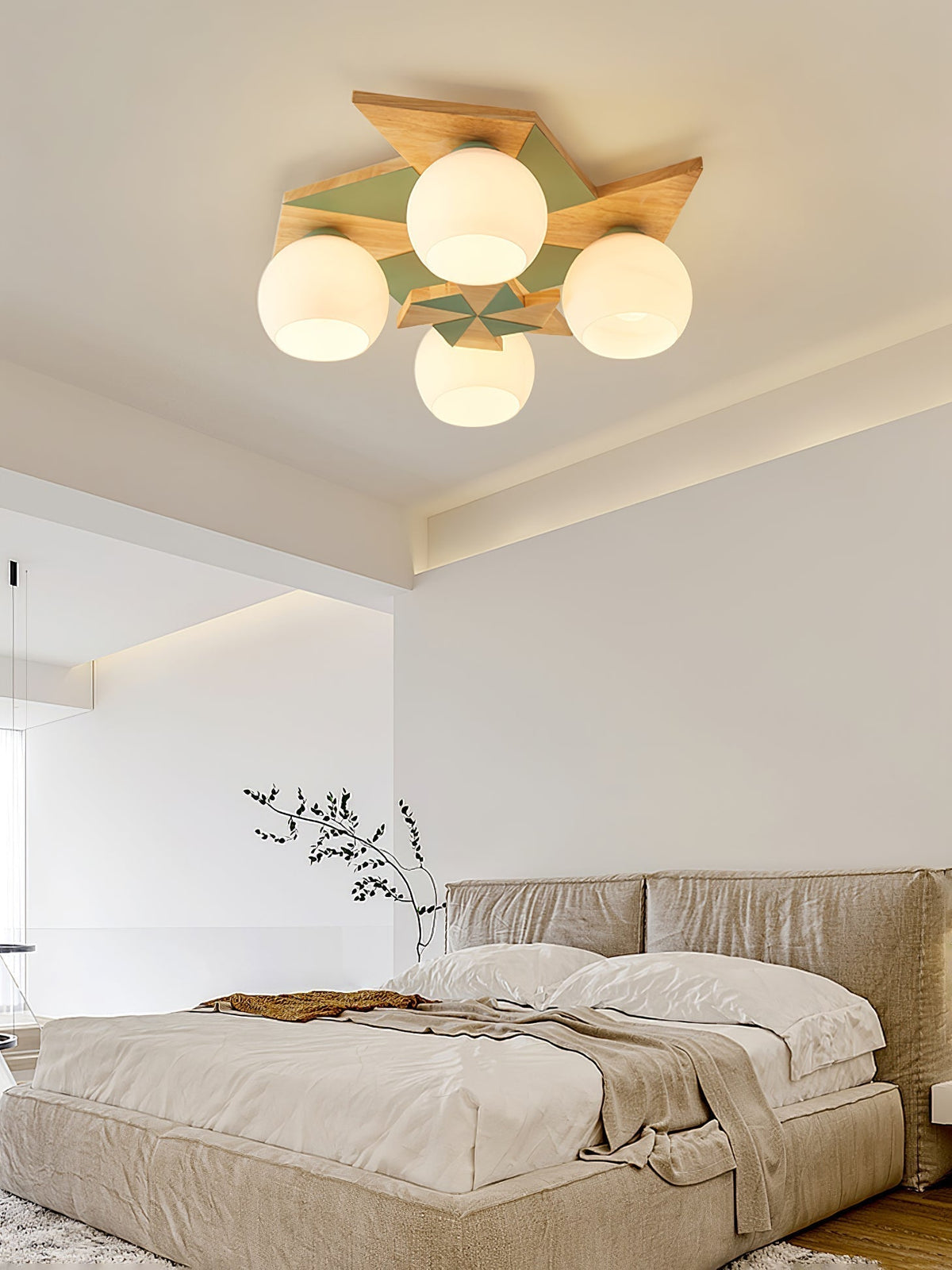 Ewooda lampada da soffitto in legno