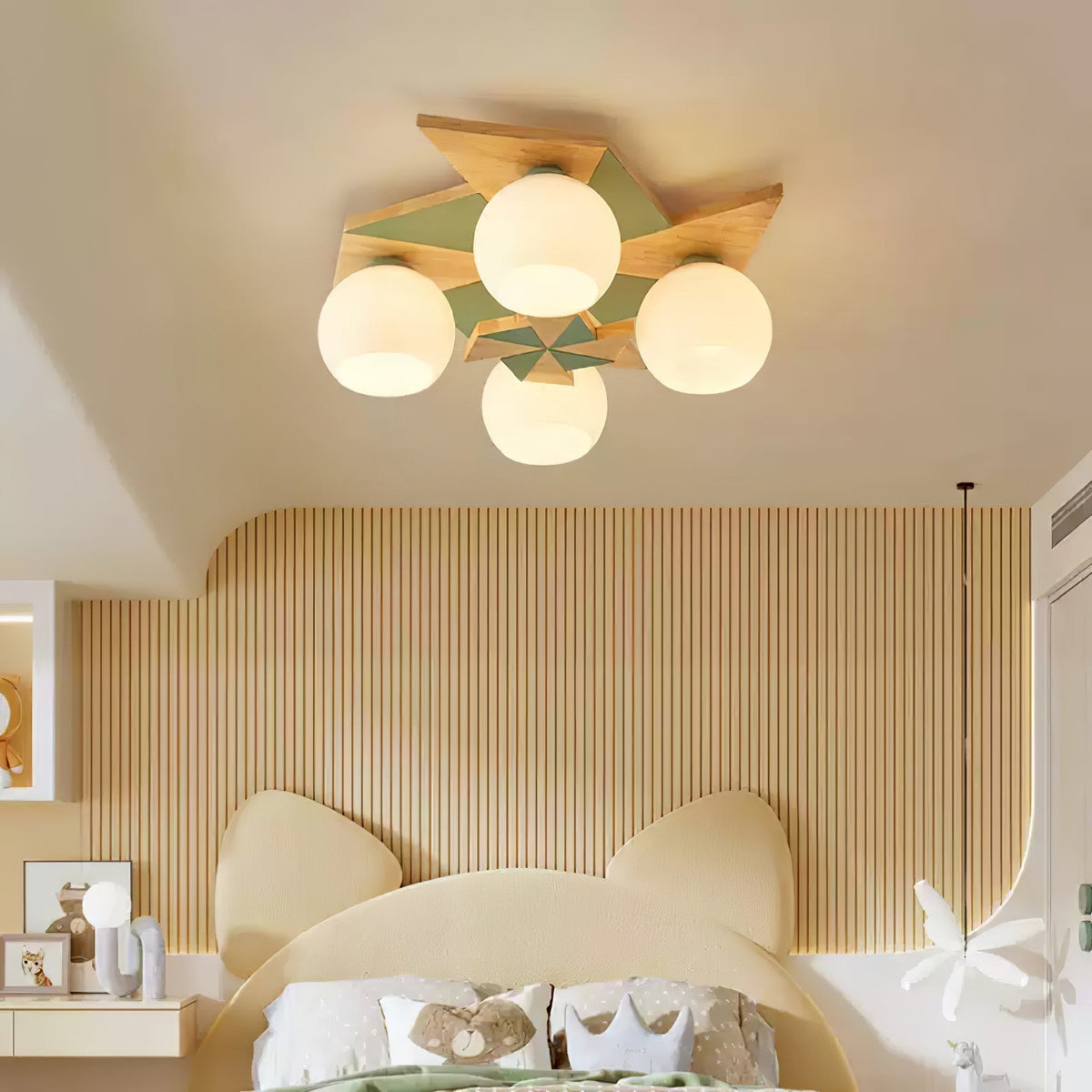 Ewooda lampada da soffitto in legno