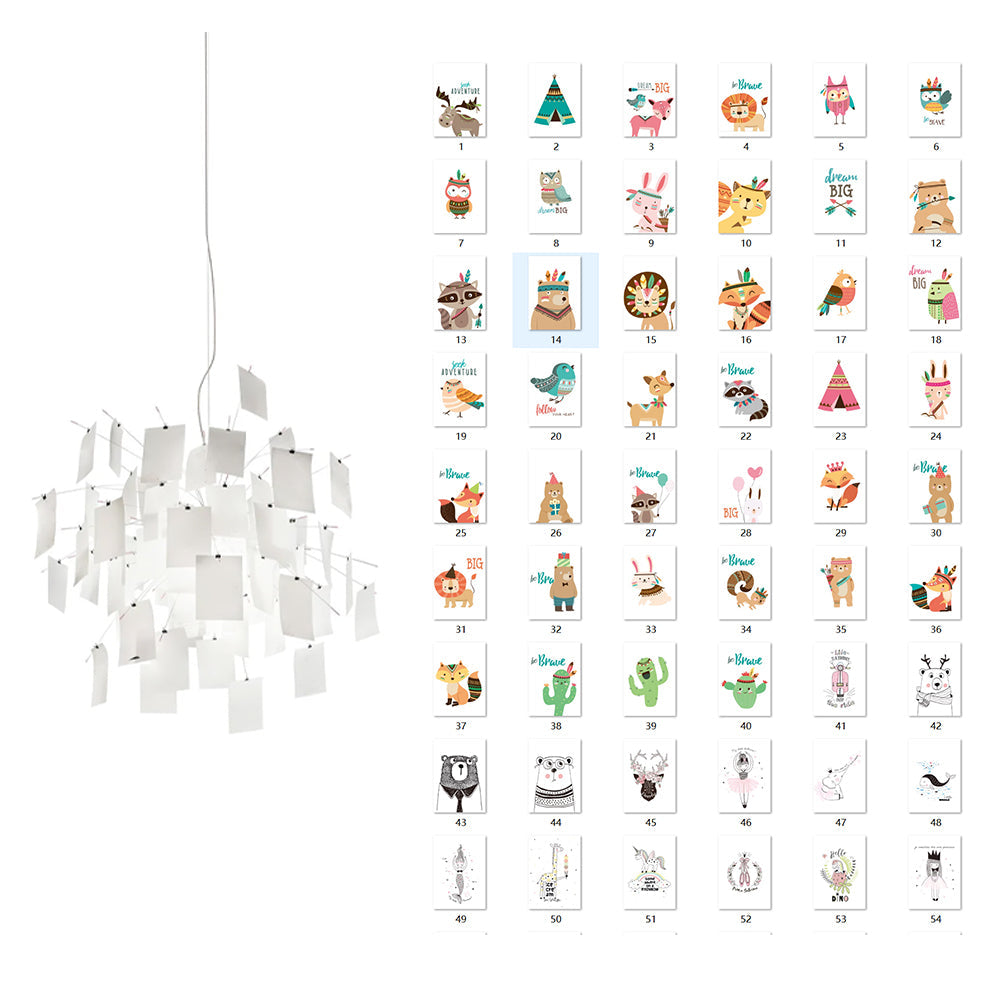 Ortheen Lux Lampadario Carta Creatività Individuale - Relic Pieces
